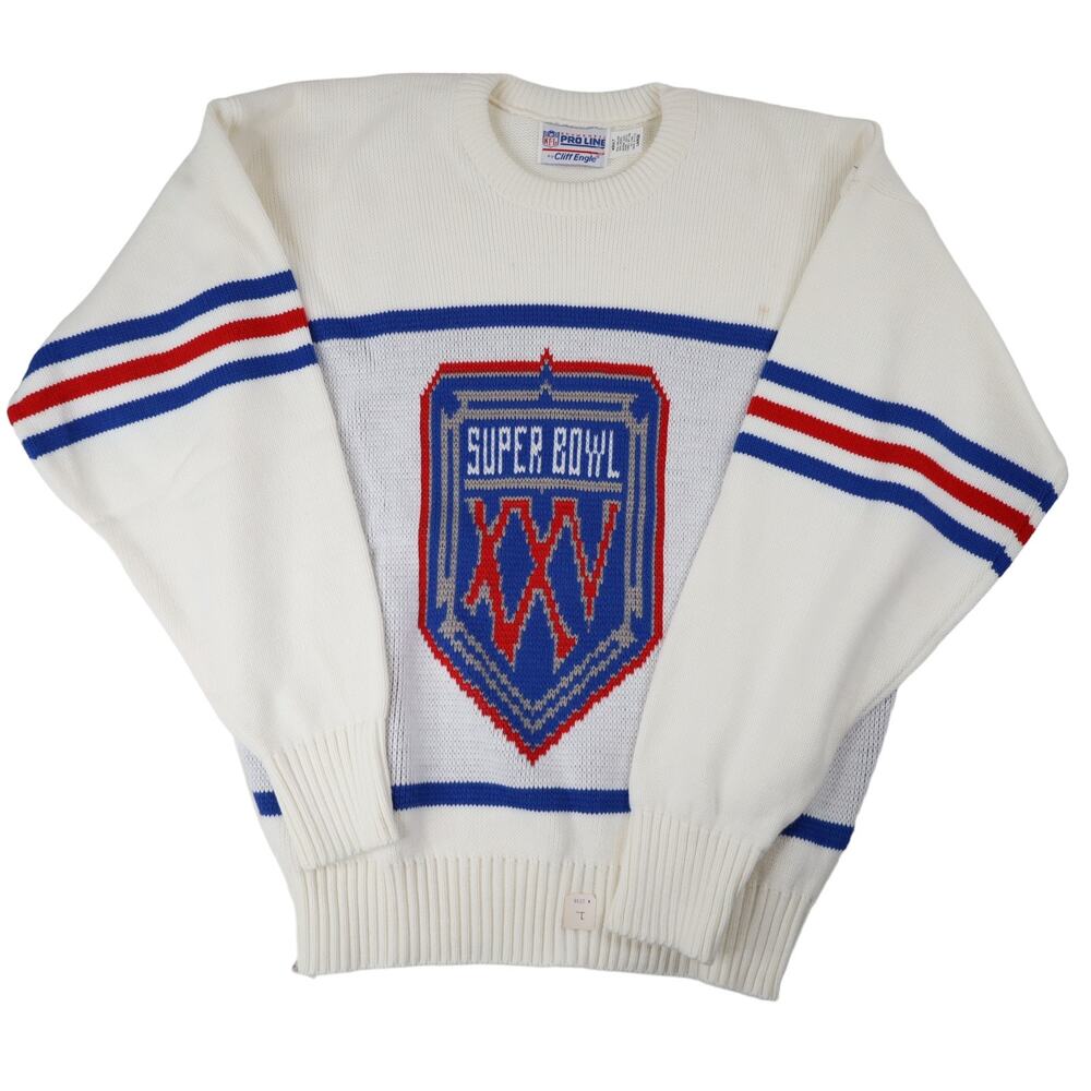 Vintage NFL Cliff Engle Super Bowl XXV Knit Sweater